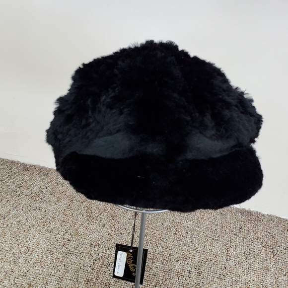 Rex Rabbit Fur Baseball Cap - Picture 2 of 3